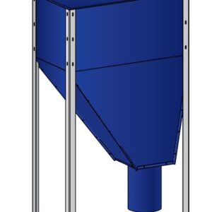 Granulu tvertne 310L (170kg) Sarkana